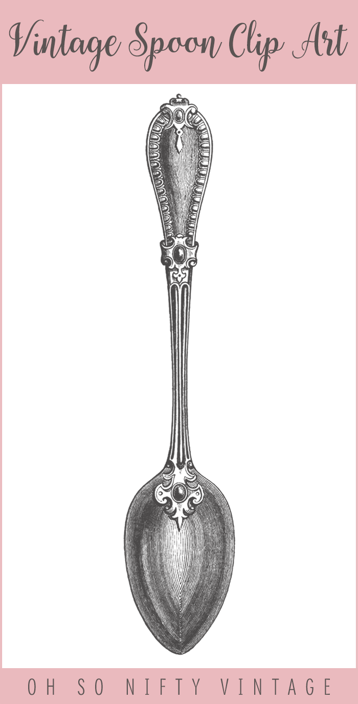 Vintage Spoon Clip Art Images Oh So Nifty Vintage Graphics